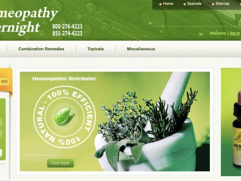 Homeopathy Overnight